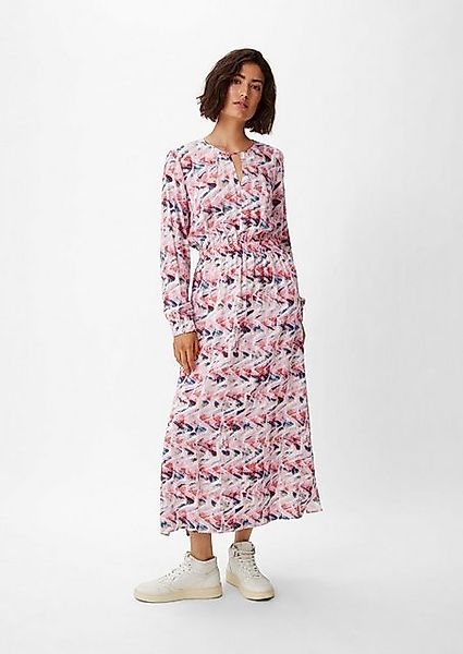 comma casual identity Maxikleid Maxi-Kleid aus Viskose Cut Out, Gummizug günstig online kaufen