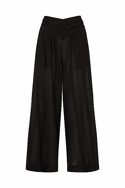 RAFFYA Jerseyhose "Farrah Wide Leg Jacquard Trouser Damen" günstig online kaufen