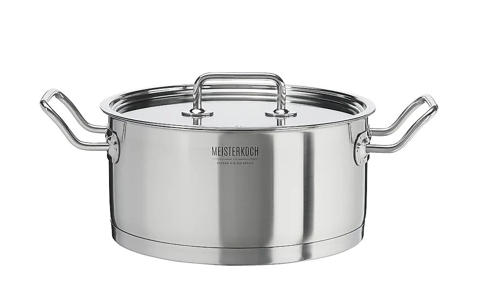 Meisterkoch Topf  MODUS ¦ silber ¦ Edelstahl ¦ Maße (cm): H: 11,5  Ø: 24 Tö günstig online kaufen