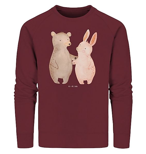 Mr. & Mrs. Panda Longpullover Größe XL Bär und Hase Umarmen - Burgundy - Ge günstig online kaufen