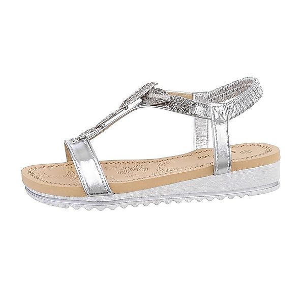 Ital-Design Damen Freizeit Riemchensandalette (86016895) Keilabsatz/Wedge günstig online kaufen