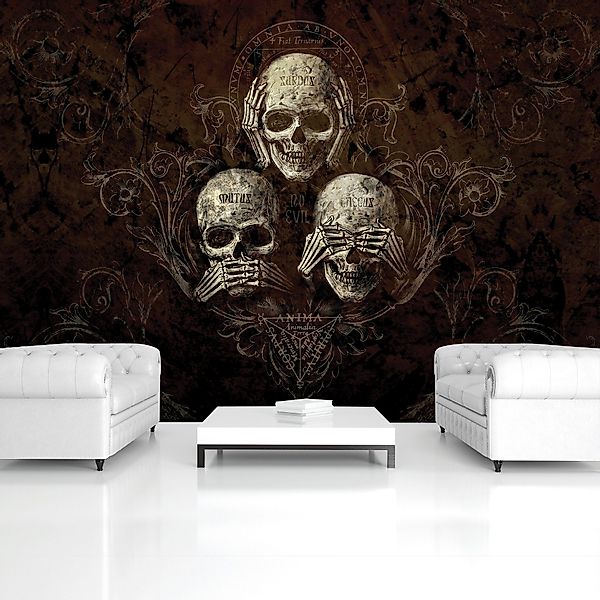 Wallarena Fototapete Totenkopf Schädel Gothic Alchemy günstig online kaufen