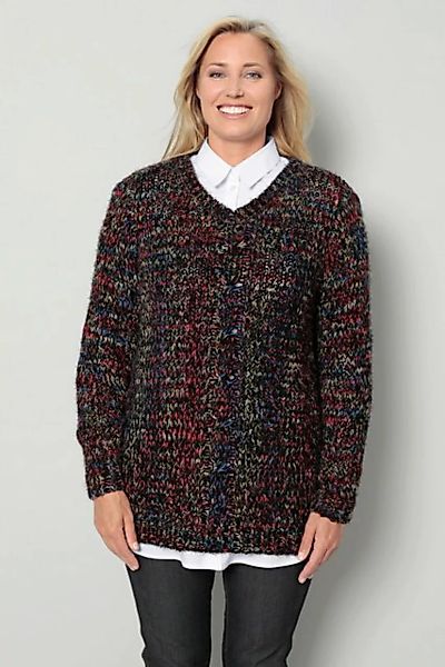 meyermode Fleecepullover Pullover Straight Fit Zopfmuster Langarm günstig online kaufen