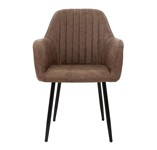 ML-DESIGN Stuhl Esszimmerstuhl mit Rücken- und Armlehnen Samt/Kunstleder Be günstig online kaufen