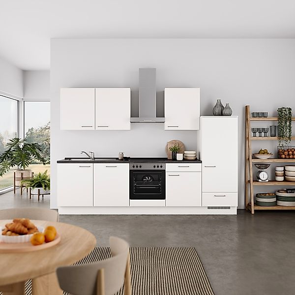 nobilia® Küchenzeile »"Laser I", Ausrichtung wählbar, Breite 300 cm« vormon günstig online kaufen