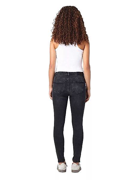 Noisy May Damen Jeans NMKIMMY NW ANK DART AZ160DG Slim Fit Grau Dark Grey D günstig online kaufen