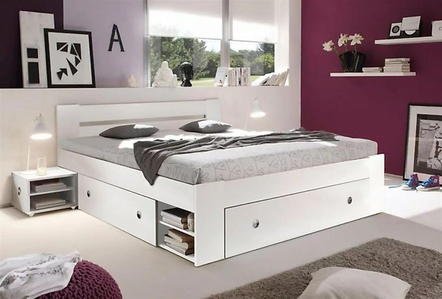möbelando Stauraumbett Robina, Moderne Doppelbett Bettanlage 140 x 200 cm m günstig online kaufen