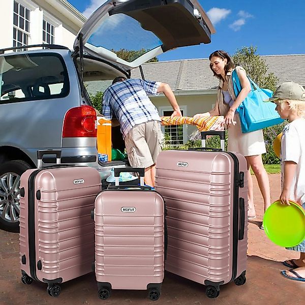 MoFut Kofferset Kofferset Reisekoffer 4 Zwillingsrollen günstig online kaufen