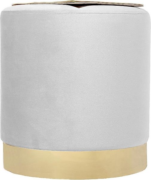 Zedelmaier Sitzhocker rund Hocker Zylindrischer Samthocker Fußbank (Set), F günstig online kaufen