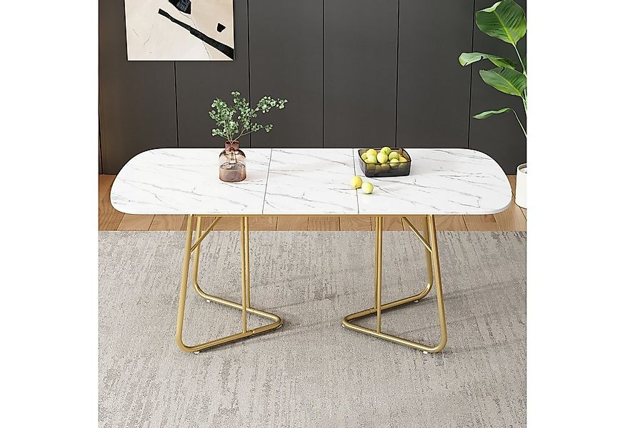 IDEASY Esstisch Erweiterbarer Esstisch Luxus-Design - 140-180x80cm für 4-6 günstig online kaufen