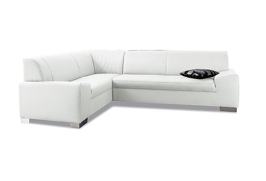DOMO collection Ecksofa "Alisson, zeitlose Optik, flache Armlehnen, L-Form" günstig online kaufen
