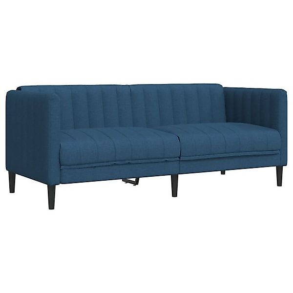 vidaXL Sofa Sofa 2-Sitzer Blau Stoff günstig online kaufen