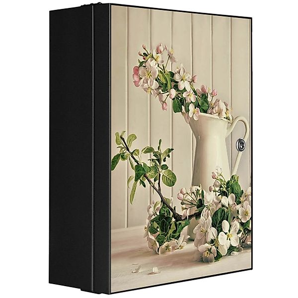 Banjado XXL Medizinschrank Abschliessbar 35x46x15cm Arzneischrank Anthrazit günstig online kaufen