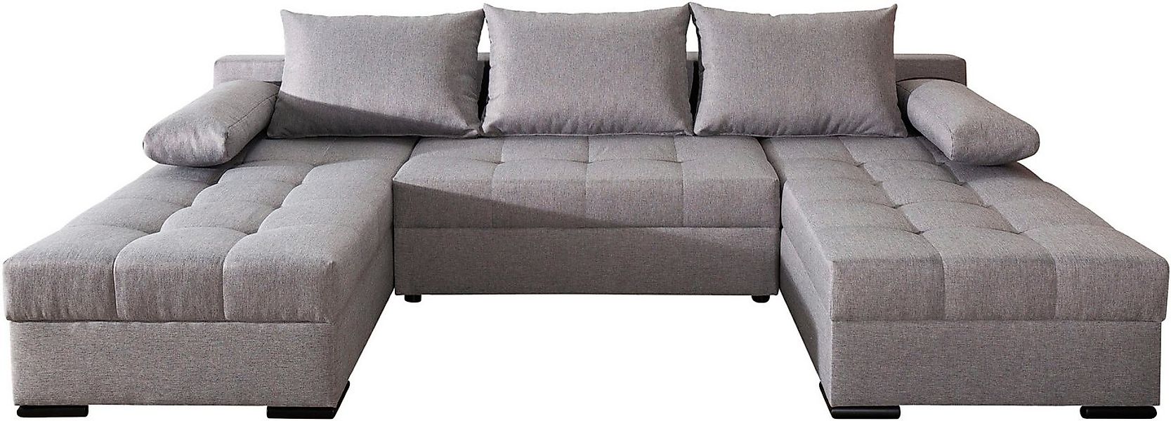 COLLECTION AB Wohnlandschaft Josy U-Form, B: 269 cm, mit Bettfunktion & Bet günstig online kaufen