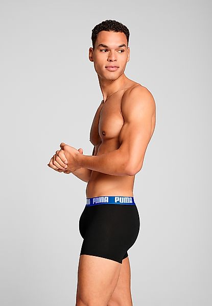 PUMA Boxershorts "PUMA MEN EVERYDAY BASIC BOXERS 2P" 2er Pack, mit Logobund günstig online kaufen