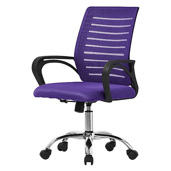 ML-Design Bürostuhl Ergonomisch Lila Höhenverstellbarer Drehstuhl günstig online kaufen