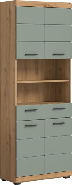 INOSIGN Hochschrank "SIENA, Breite 74cm, 4 Türen, 1 Schubkasten, 2 offene F günstig online kaufen
