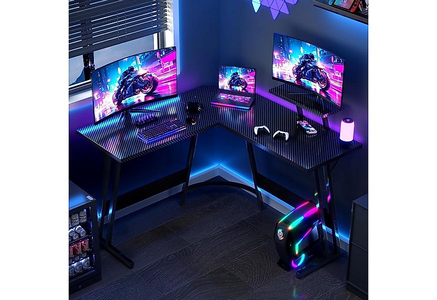 GUNJI Computertisch L-förmiger Gaming-Schreibtisch, Eckschreibtisch, 120/17 günstig online kaufen