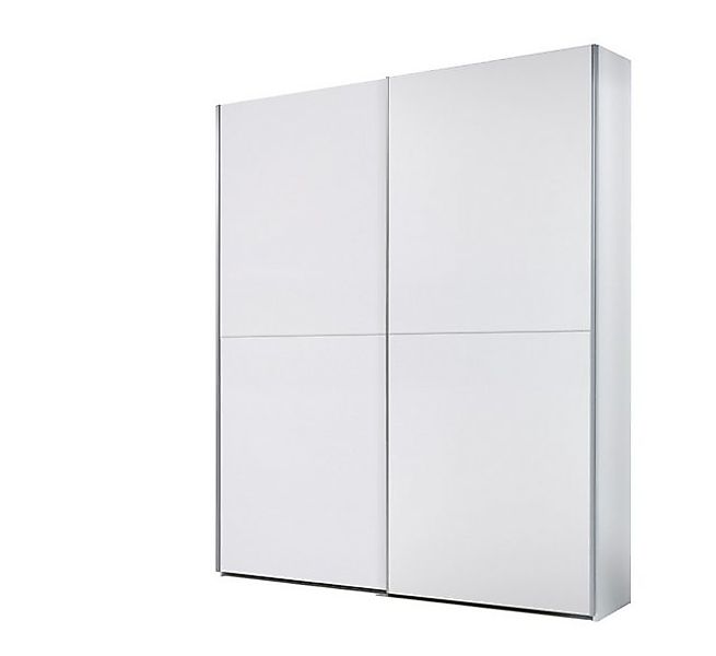PREISBRECHER Schwebetürenschrank Time 2 Böden, 2 Stangen, Weiß, Dekorfolie günstig online kaufen