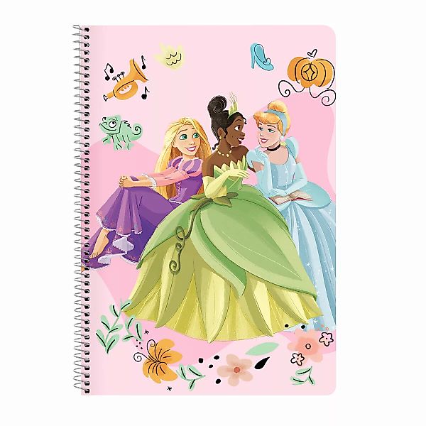 Notizbuch  Princesses Disney Magical Beige Rosa A4 80 Bettlaken günstig online kaufen