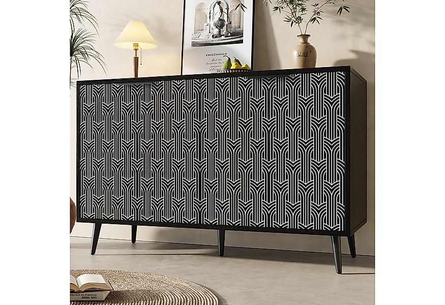 Flieks Sideboard (1 St., 120×35×78cm), Küchenschrank Wohnzimmer Kommode Auf günstig online kaufen
