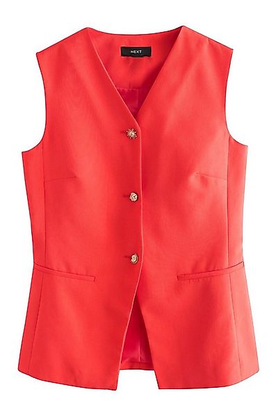 Next Anzugweste Weste mit Rundhalsausschnitt und Knopfdetail (1-tlg) günstig online kaufen