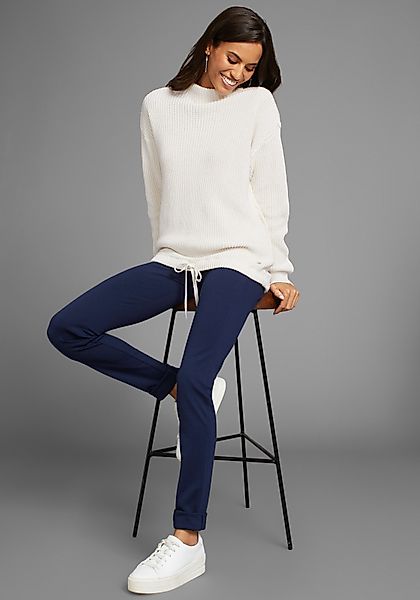 DELMAO Stehkragenpullover mit verstellbarem Saum durch günstig online kaufen