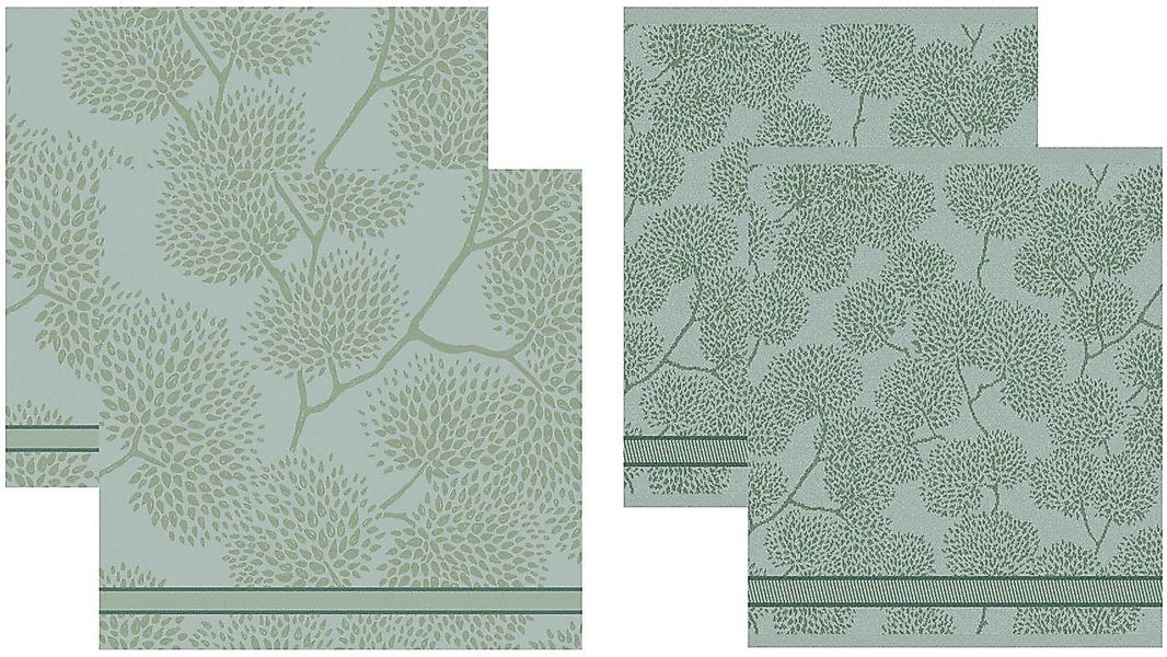 DDDDD Geschirrtuch DDDDDD Kombi-Set TREES, aus 2 Geschirrtüchern & 2 Küchen günstig online kaufen
