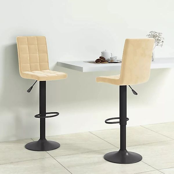 vidaXL Barhocker Barhocker 2 Stk. Creme günstig online kaufen