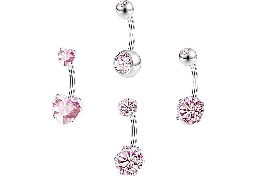 LuxusKollektion Bauchnabelpiercing-Set Bauchnabelring Set Kubischem Zirkoni günstig online kaufen