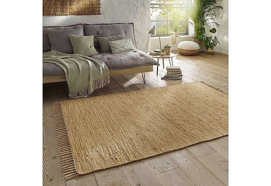 TaraCarpet Teppich Flickenteppich TaraCarpet Sylt mit Fransen, rechteckig, günstig online kaufen