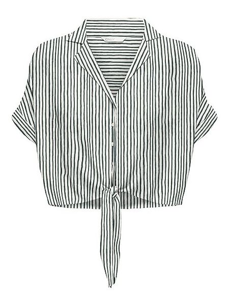 ONLY Blusenshirt Bluse verkürzt Halbarm Knoten-Detail ONLPAULA LIFE S/S TIE günstig online kaufen