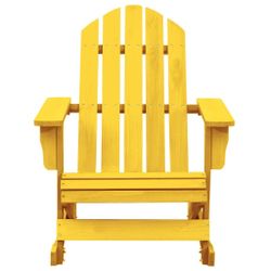 Adirondack-schaukelstuhl Massivholz Tanne Gelb günstig online kaufen