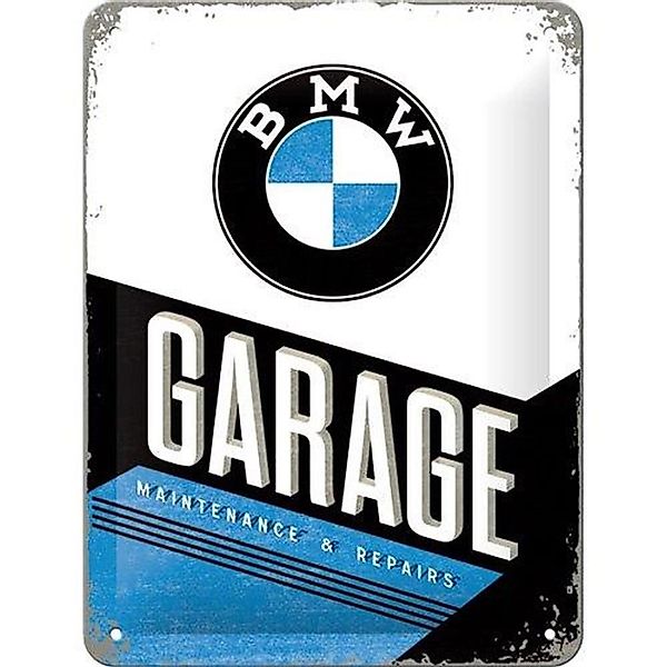 Nostalgic-Art Blechschild 15x20 cm - BMW - BMW Garage günstig online kaufen