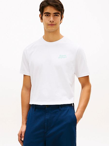 Tommy Hilfiger T-Shirt "PALM PHOTO PRINT" mit Fotoprint hinten günstig online kaufen