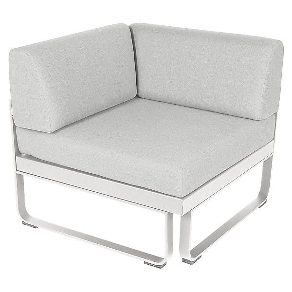 Bellevie Lounge Eck-Modul 01 Baumwollweiß 81 Grauweiß 1-Sitzer günstig online kaufen