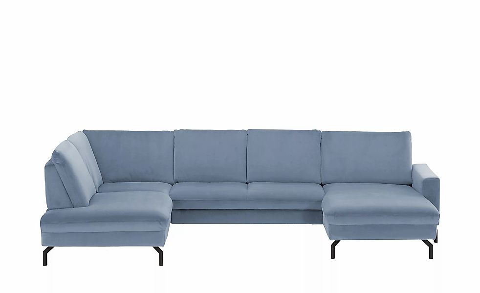 meinSofa Wohnlandschaft  Grace ¦ blau ¦ Maße (cm): B: 332 H: 89 T: 220.0 Po günstig online kaufen