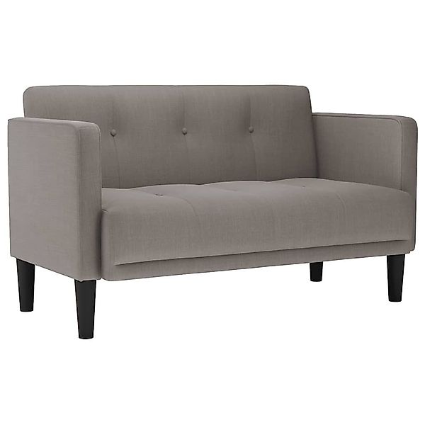 vidaXL Sofa Zweisitzer-Sofa Taupe 111 cm günstig online kaufen