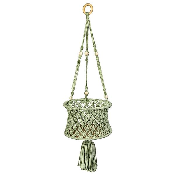 MICA Blumentopf Hängepflanztopf geflochten grün/braun - günstig online kaufen