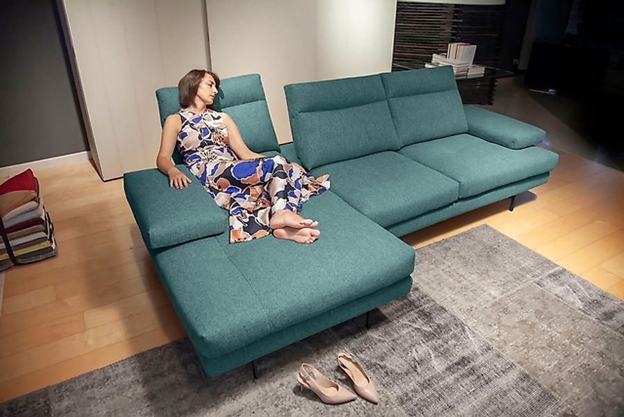 CALIA ITALIA Ecksofa »Toby Wing, Komfortsofa der Extraklasse, bequem, L-For günstig online kaufen