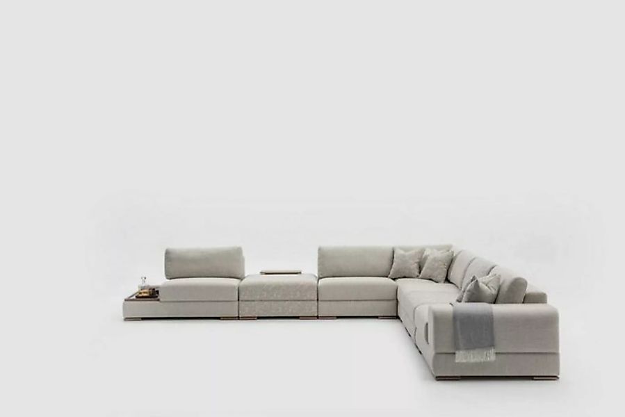 JVmoebel Ecksofa Design Ecksofa Couch Beige Möbel Wohnzimmer Eckgarnitur, M günstig online kaufen