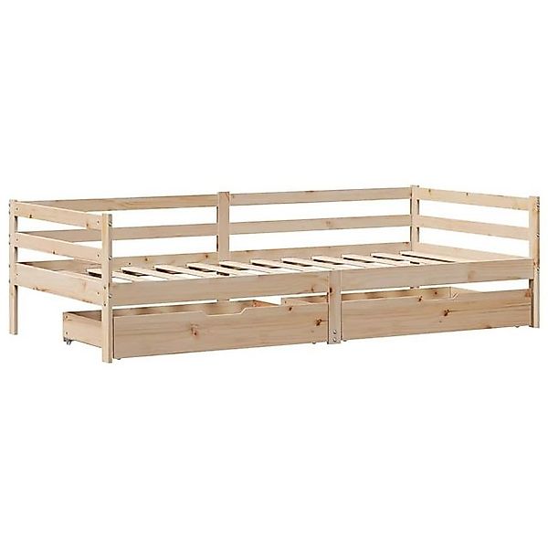 vidaXL Bett Tagesbett mit Schubladen 80x200 cm Massivholz Kiefer günstig online kaufen