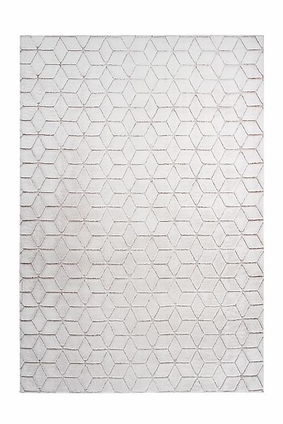 Megusta Hochflorteppich Vivica 125 Weiß Anthrazit 160cm X 230cm günstig online kaufen