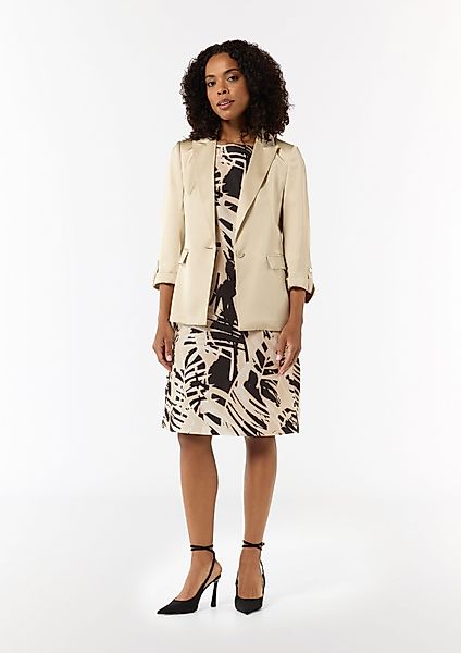 Comma Minikleid Gemustertes Baumwollkleid im Relaxed günstig online kaufen