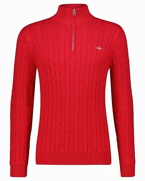 Gant Strickpullover Herren Troyer COTTON CABLE HALF ZIP (1-tlg) günstig online kaufen