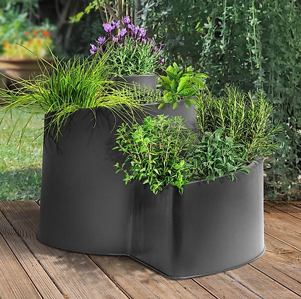 dynamic24 Pflanzentreppe, Pflanztopf Kräuterschnecke 52cm Pflanzkübel Blume günstig online kaufen