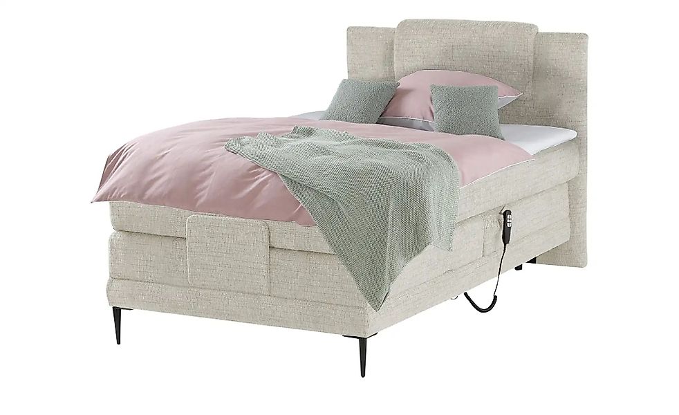 switch Motor-Boxspringbett  Wave ¦ creme ¦ Maße (cm): B: 130 H: 111 Betten günstig online kaufen
