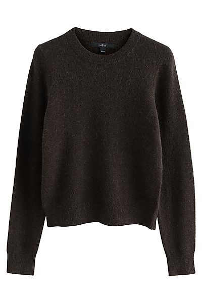 Next Strickpullover Langärmeliger Rundhalspullover mit Alpaka günstig online kaufen