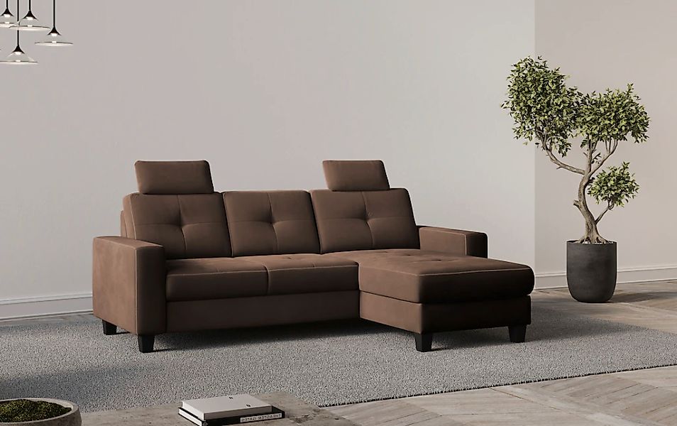 Places of Style Ecksofa "Varese", wahlweise mit Bettfunktion und Bettkasten günstig online kaufen