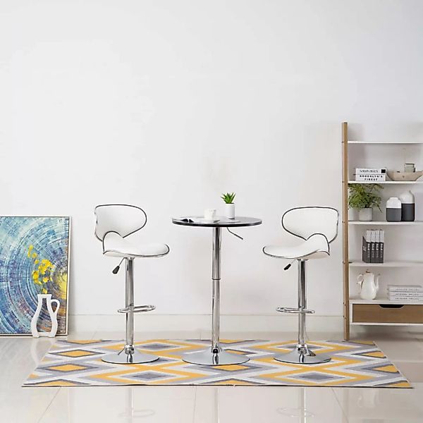vidaXL Barhocker Barhocker 2 Stk. Weiß günstig online kaufen